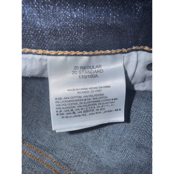 Old Navy Plus Size 20 Skinny Leg Regular Jeans Dark Wash Stretch Modern - Picture 7 of 7